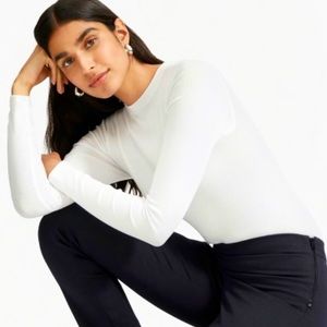 NWT Everlane Pima Micro Rib Funnel Neck S Black